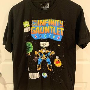 Mens Marvel Infinity War Thanos Comic Tee